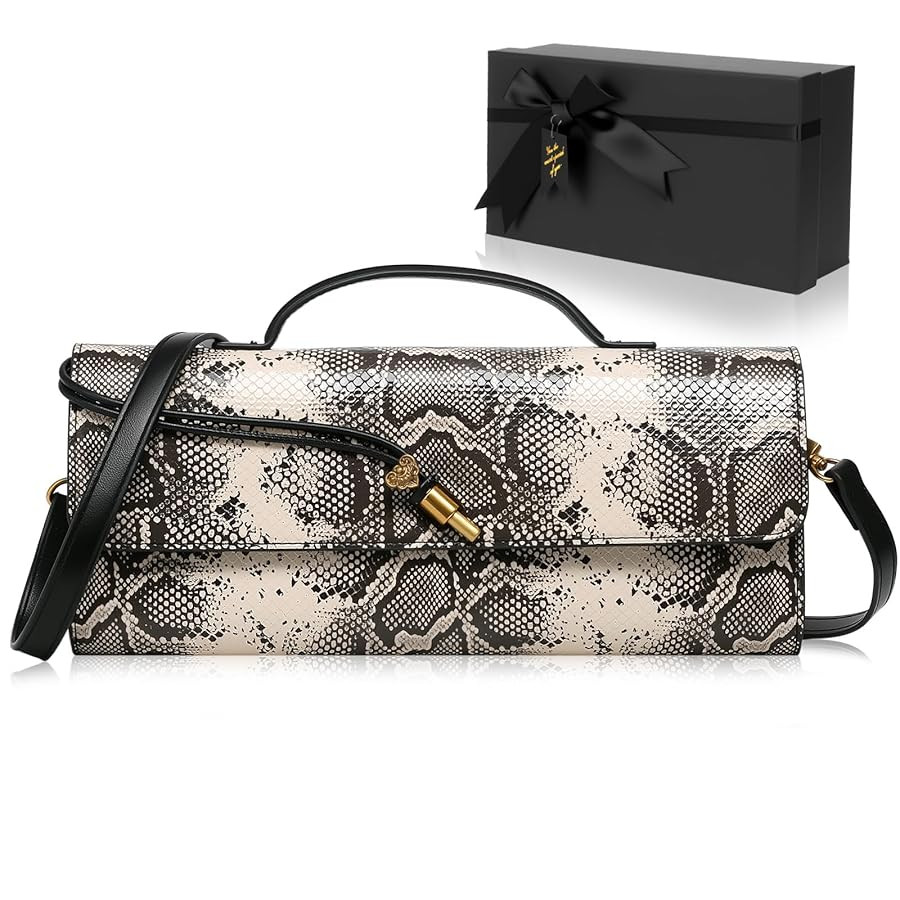 Women's Crossbody Handbags，Fashion Snakeskin Pattern Clutch Handbag, Evening Bag Shoulder Bag | Amazon (US)