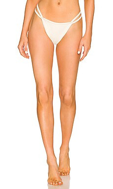 JONATHAN SIMKHAI Carolyn Bikini Bottom in White from Revolve.com | Revolve Clothing (Global)