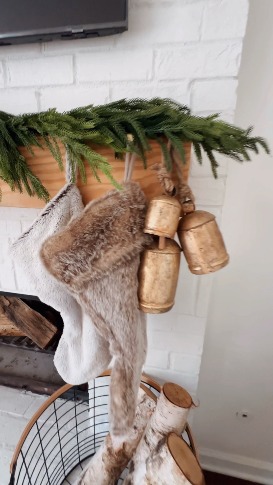 Christmas mantle 
Garland 
Christmas pillow covers 
Stockings

#LTKHome #LTKHoliday #LTKFindsUnder50