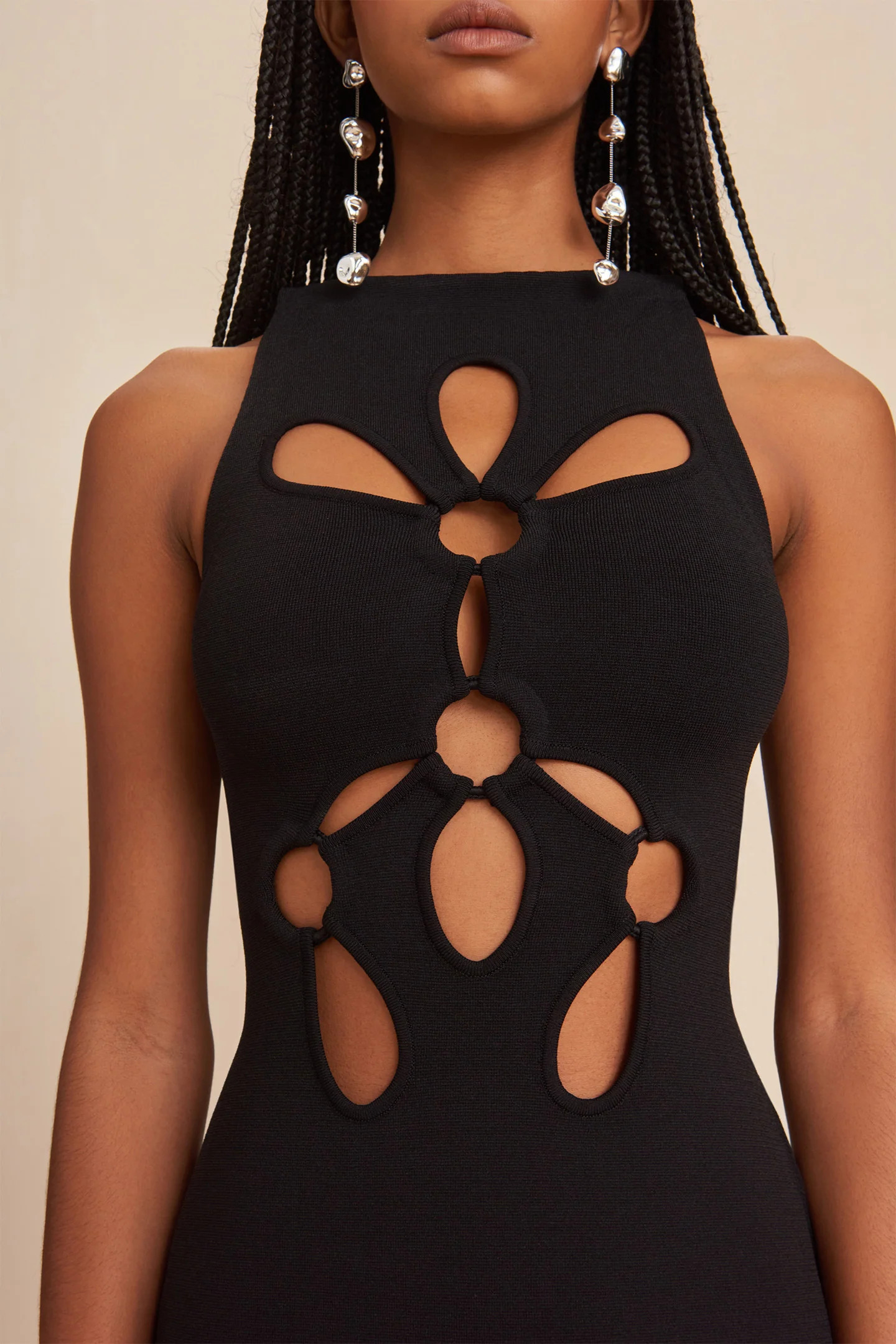 FRANCO KNIT DRESS - BLACK | Cult Gaia - US