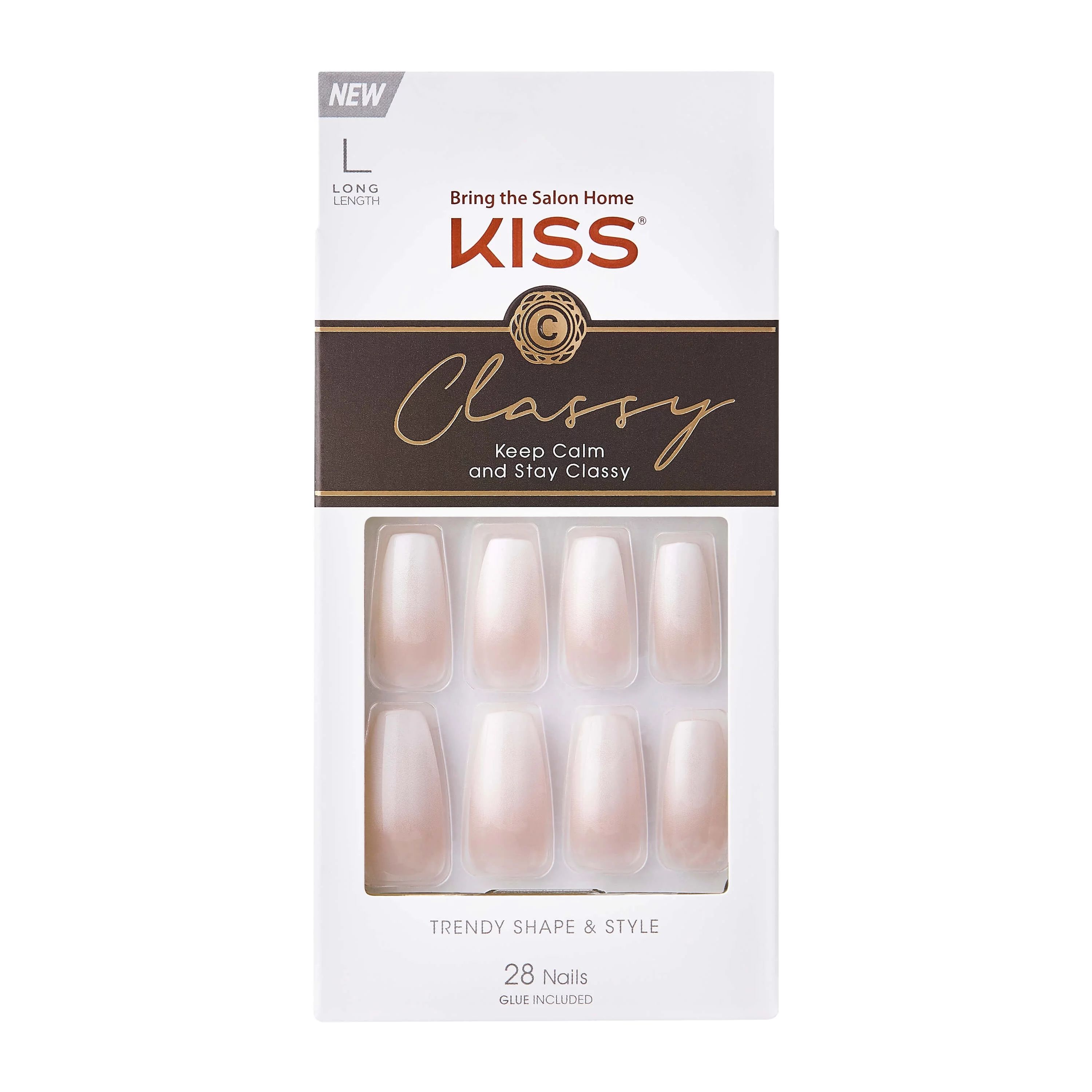 KISS Classy Nails - Be-you-tiful, Long, Coffin | Walmart (US)