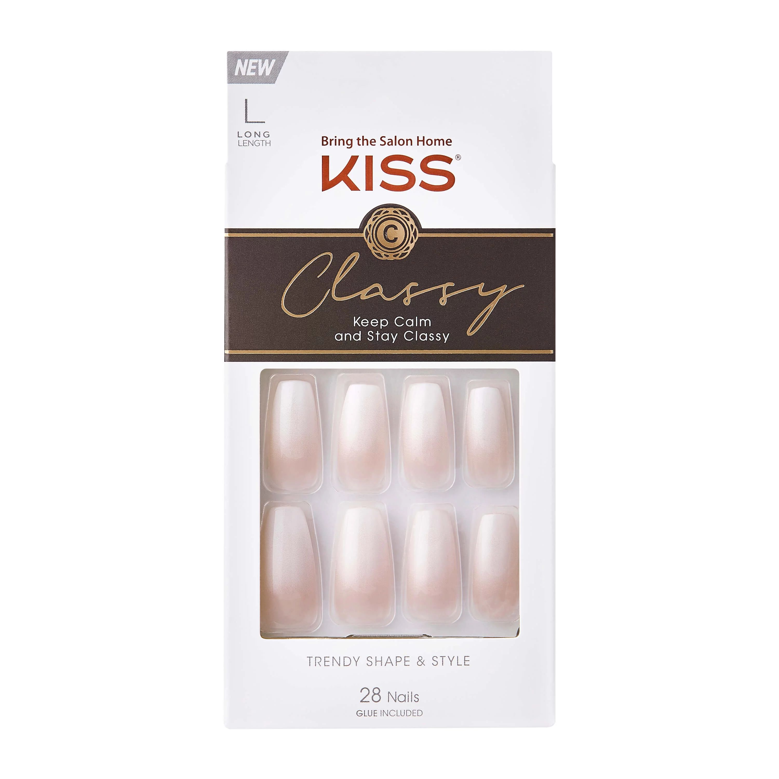 KISS Classy Nails - Be-you-tiful, Long, Coffin - Walmart.com | Walmart (US)