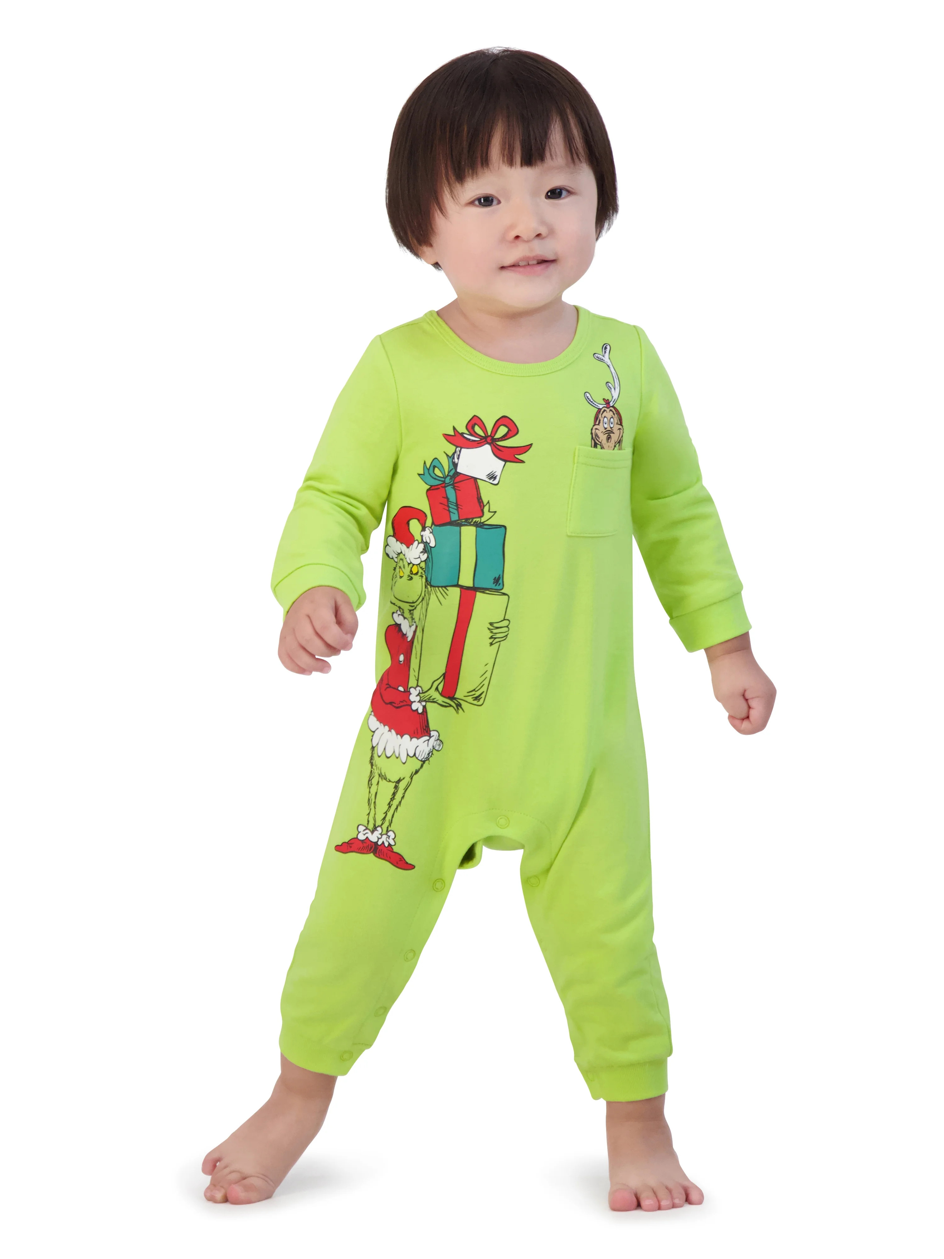 Dr.Seuss Baby Boy Grinch Printed Coverall, Sizes 0-24 Months | Walmart (US)