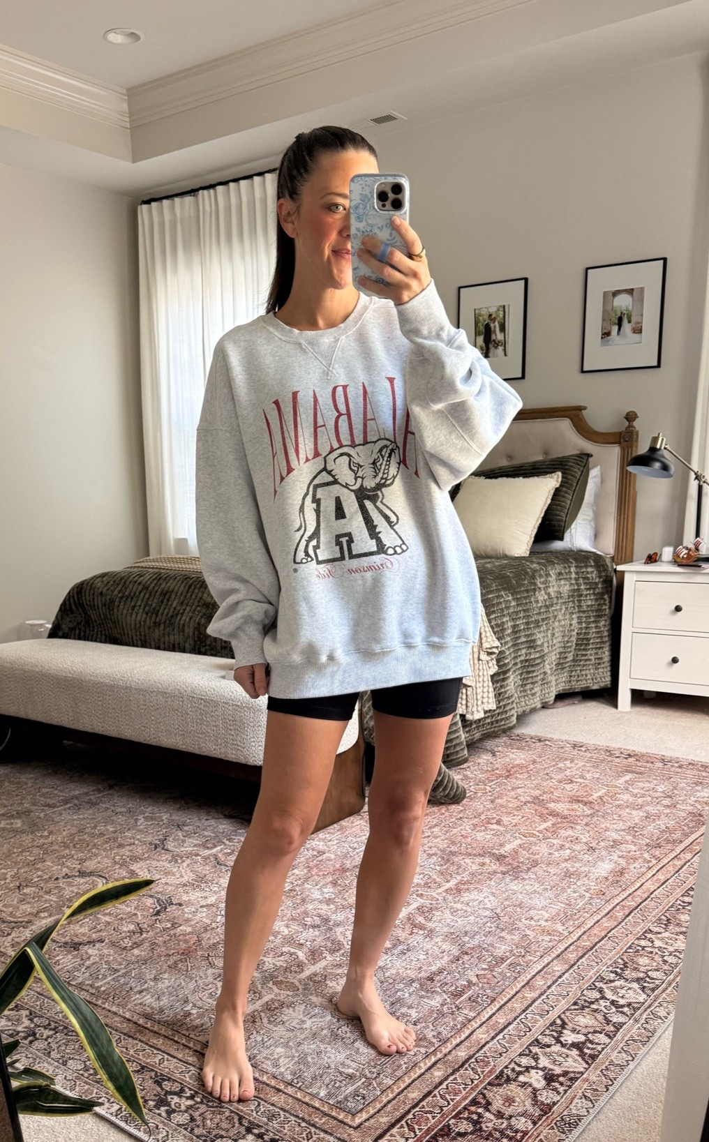 College football Saturdays = oversized sweatshirt season 🏈

This @Aerie  NCAA Alabama sweatshirt is insanely soft and perfect for game day outfits, college football outfits, tailgating, or an easy fall mom outfit. Paired with biker shorts now, then jeans or leggings when it cools down.

Sizing: wearing a S for an oversized fit

#LTKGameDay #LTKFallStyle #LTKCollegeStyle #LTKMomStyle #LTKSeasonal

#LTKootd #LTKmomlife