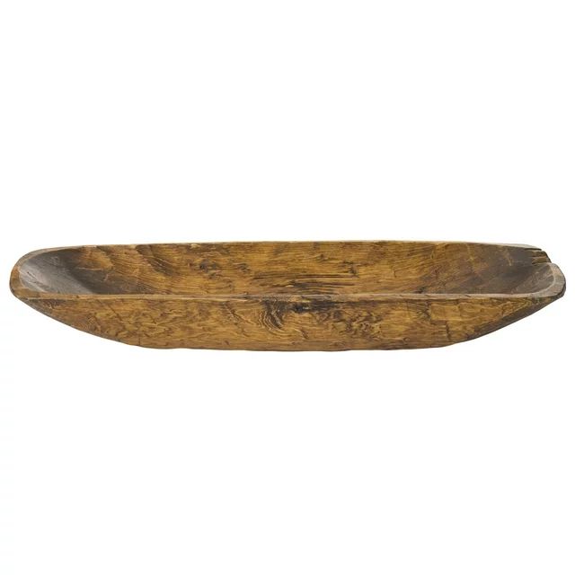 Luxury Living Furniture Solid Wood Hand-Carved Regular Decorative Bowl, Pecan Decorative Bowl for... | Walmart (US)