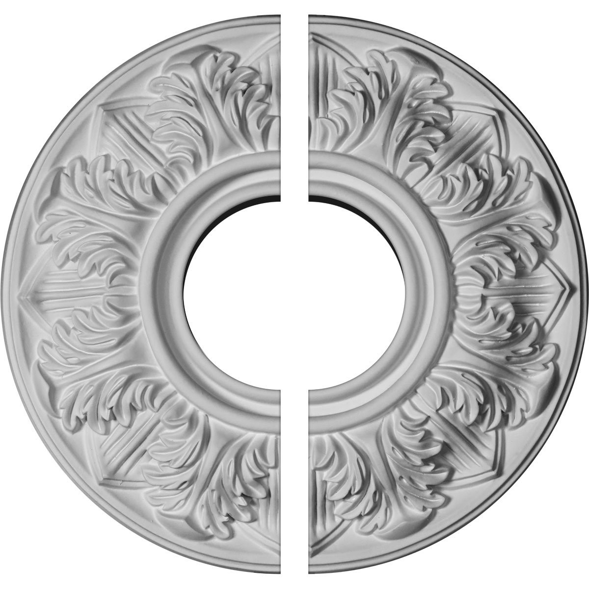 Ekena Millwork CM13WH2-05500 Whitman Ceiling Medallion, 13"OD x 1 3/8"P (For Canopies up to 5 1/2... | Amazon (US)