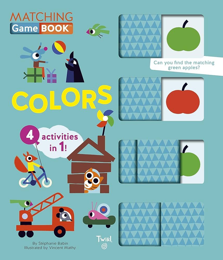 Colors Matching Game Book: 4 Activities in 1! (Matching Game Books, 3) | Amazon (US)