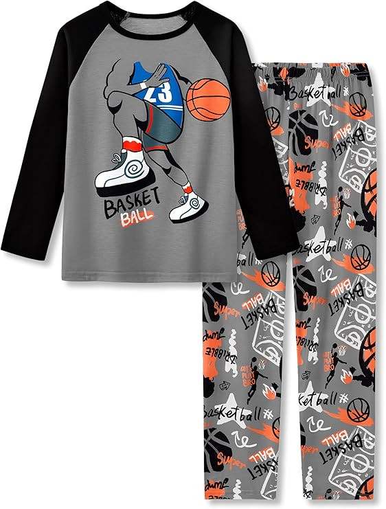 Beezizac Little & Big Boys Pajamas 2-Piece Cool Cozy Long Sleeve & Pants PJ Set Soft Kid Outfits ... | Amazon (US)