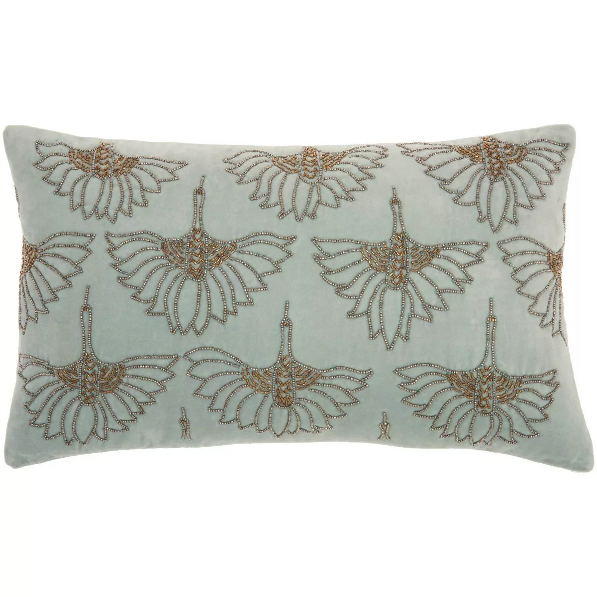 12"x20" Sofia Beaded Flowers Lumbar Throw Pillow - Mina Victory | Target