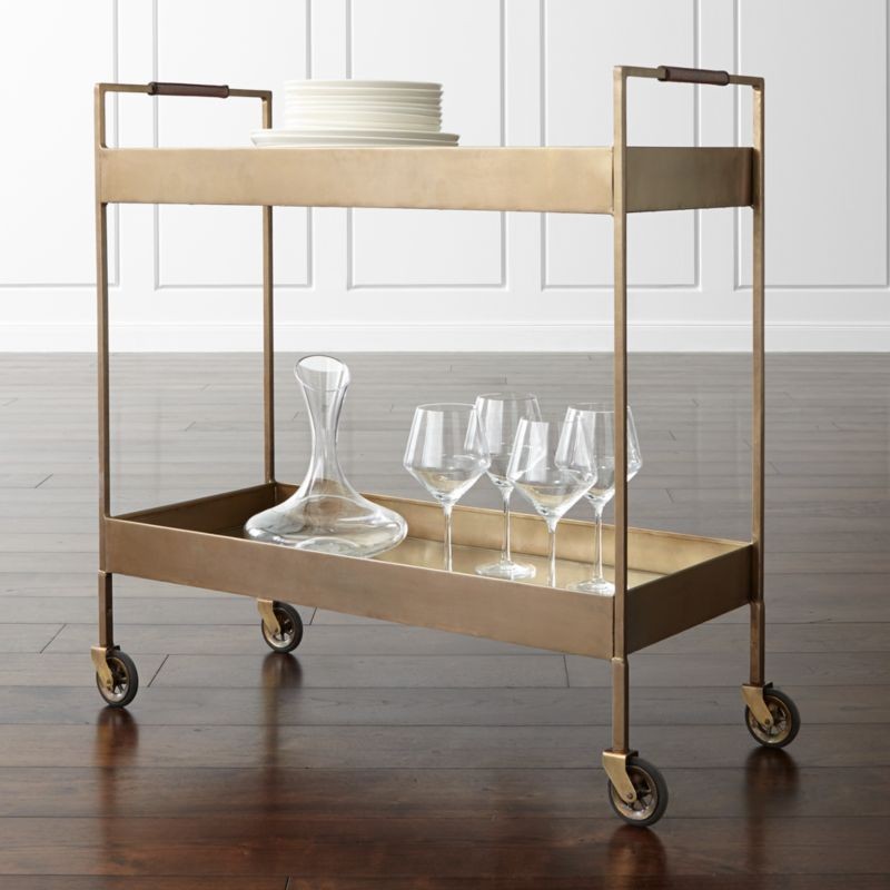 Libations Bar Cart + Reviews | Crate and Barrel | Crate & Barrel