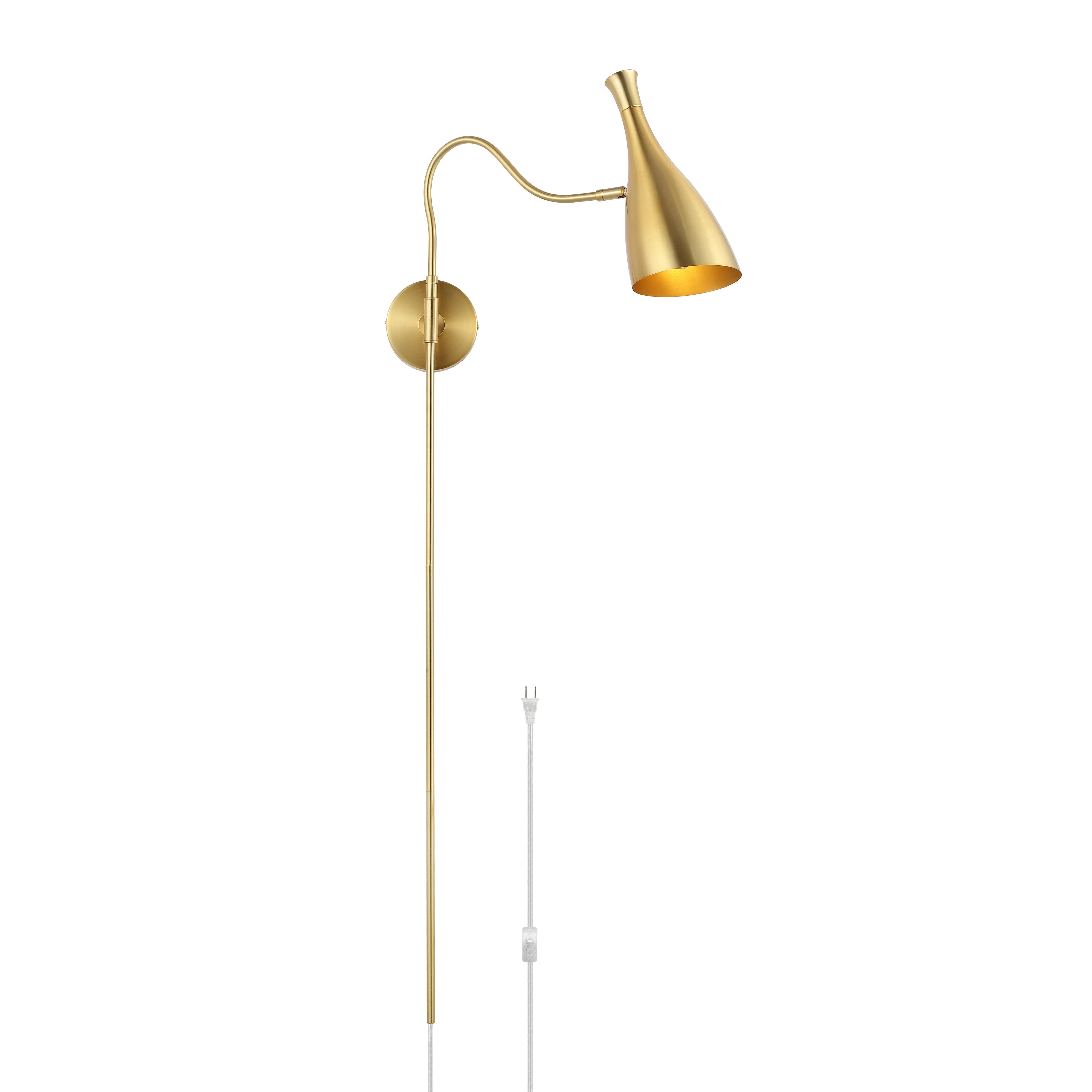 Tencho Iron Plug-in Armed Sconce | Wayfair North America
