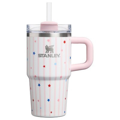 Stanley 20 oz Stainless Steel H2.0 FlowState Quencher Tumbler Pink Starry Stripes | Target