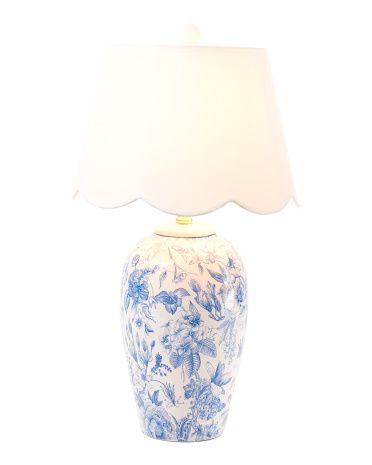 26in Floral Decal Ceramic Table Lamp | TJ Maxx