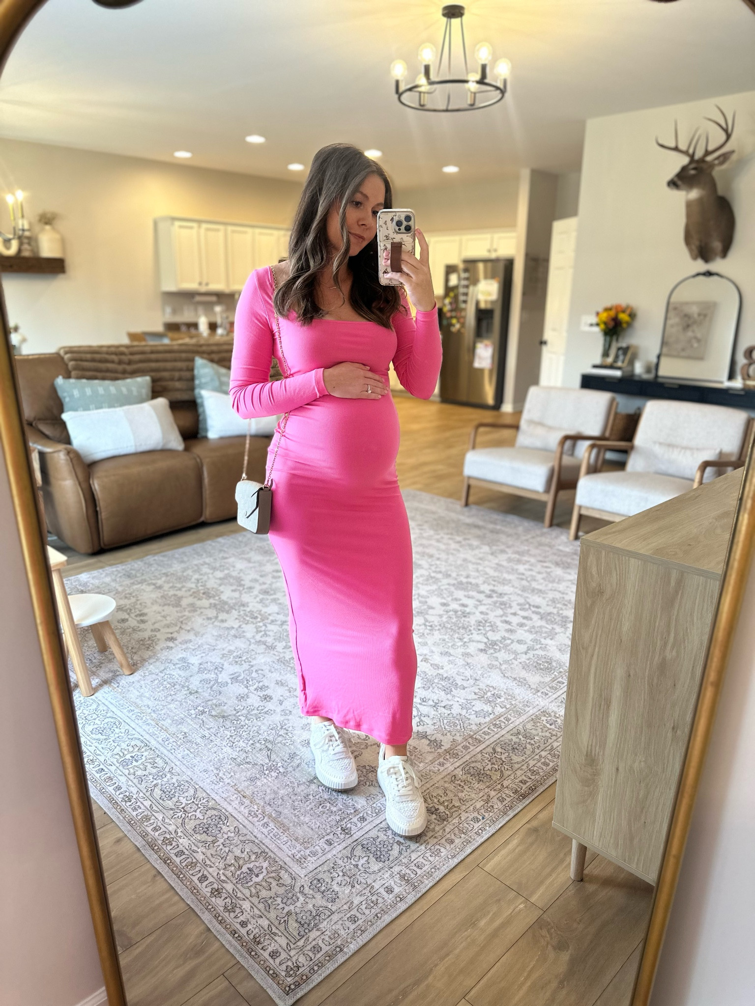 In 🩷 with this Amazon maxi!! Dress is not maternity but I sized up & am wearing it comfortably at 33 weeks preg! It comes in a variety of colors & is perfect for spring! 

Bump friendly | Amazon | Maxi Dress | Style the bump | dress the bump | spring | pink | maternity | pregnancy 

#bumpfriendly #amazonfashion #stylethebump #springfashion #bumpfriendlyoutfits 

#LTKbump #LTKbaby #LTKfindsunder50