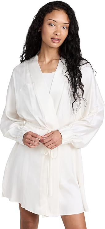 Lunya Washable Silk Robes for Women – Lightweight Short Robes with Pockets, Removable Belt & In... | Amazon (US)