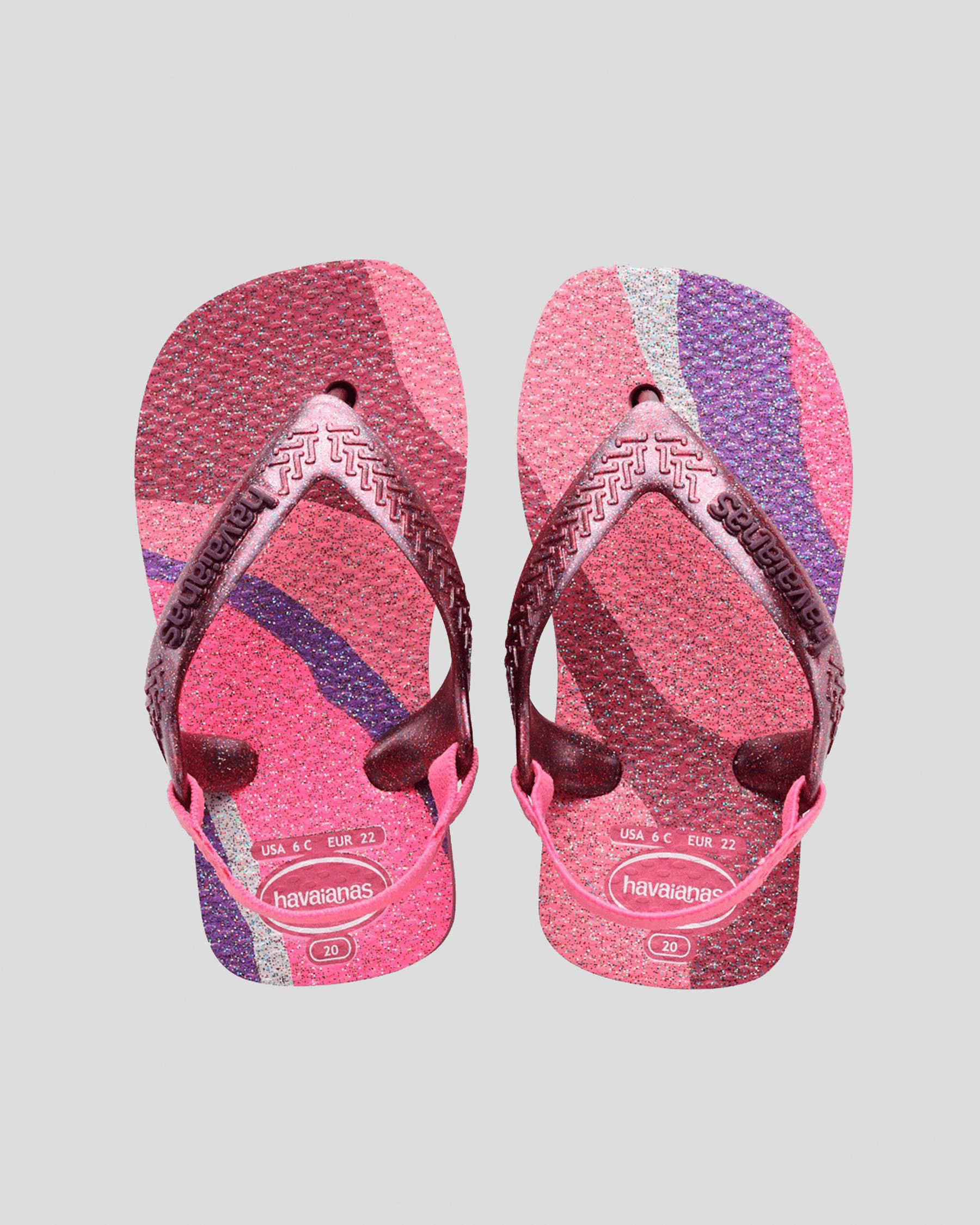 Havaianas Toddlers' Palette Glow Flip Flops Slippers in Velvet Rose Pink Size 23/24 | City Beach (US)