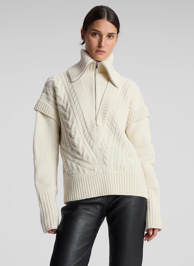 Callie Merino Cable Knit Sweater | A.L.C
