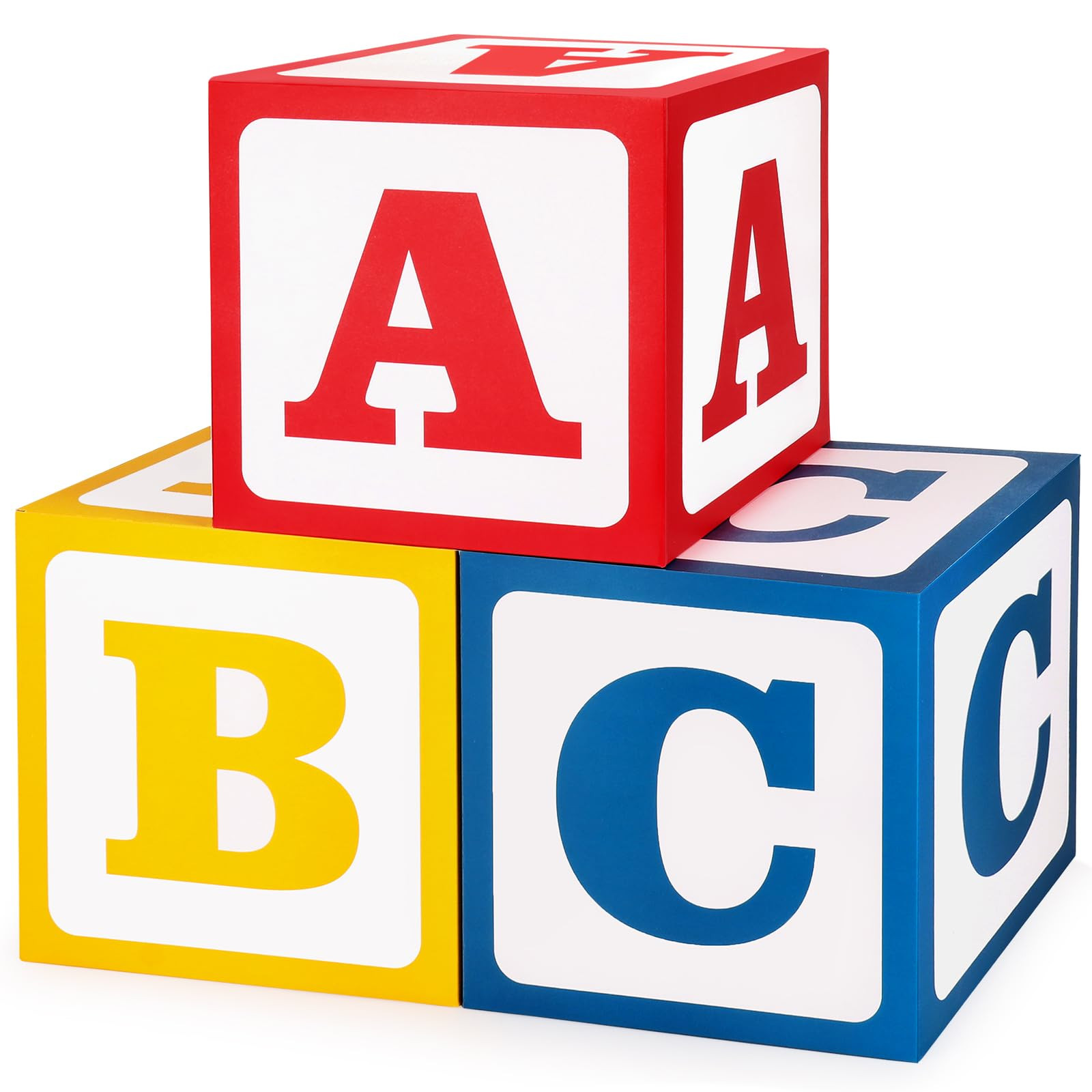 3 Pcs ABC Alphabet Balloon Boxes Friend Street Party Decorations, 11.8x11.8 Inch Back to School D... | Amazon (US)
