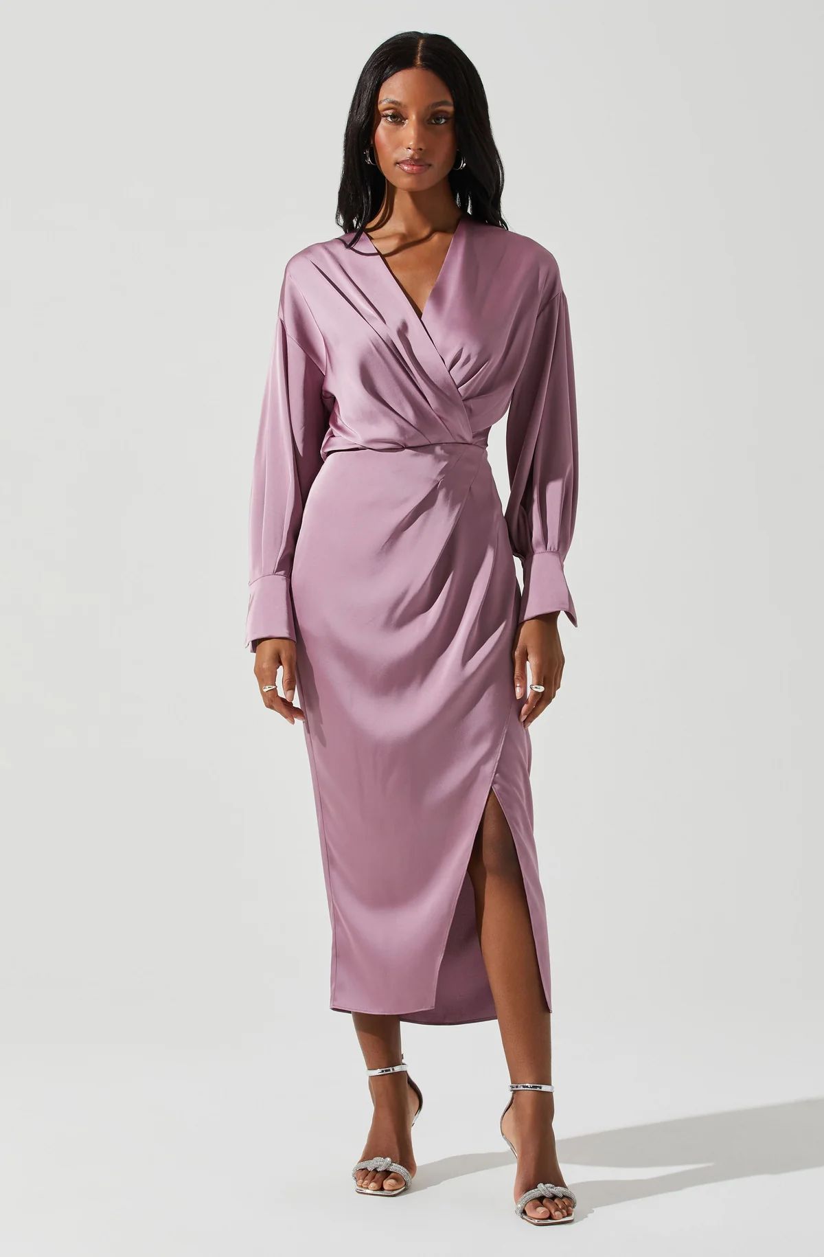 Sadyra Drop Shoulder Wrap Dress | ASTR The Label (US)