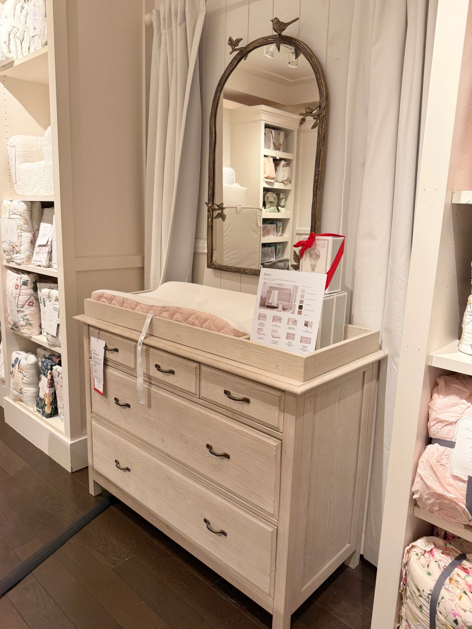 Sale alert at Pottery Barn Kids! 👶🏻 The Rory 5-Drawer Dresser & Topper Set is such a beautiful piece for a nursery or kids’ room. 🫶🏻 The soft finish and classic metal drawer pulls give it a timeless look, while the five spacious drawers offer plenty of storage for clothing, blankets, and everyday essentials. 🍼 The removable topper is perfect for diaper changing during the baby years and can be taken off later as they grow. Linked this dresser along with more pieces from the Rory collection to shop! 🙌🏻 #PotteryBarnKids #NurseryInspo #NurseryDecor 

#LTKSaleAlert #LTKHome #LTKBaby