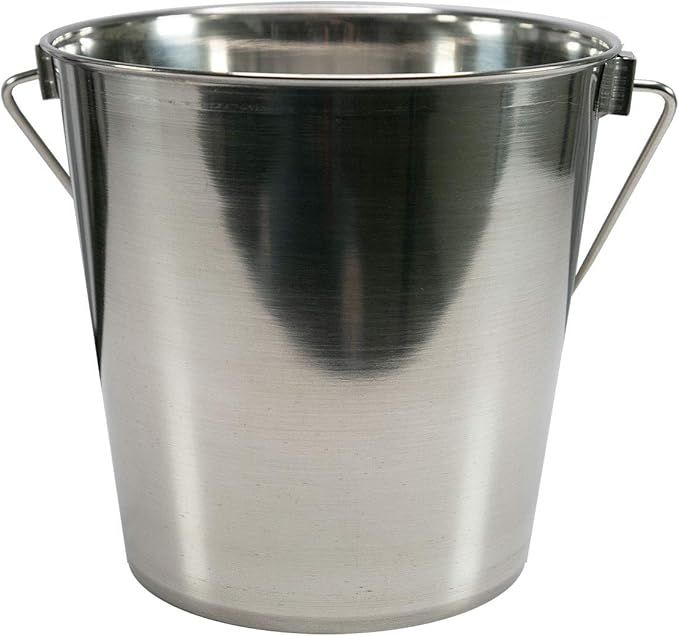 Big Dee's Heavy-Duty Stainless Steel Bucket Pail - 16 Quart | Amazon (US)