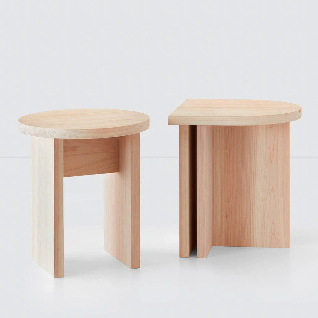 Hinoki Wood Side Table | Minimalist Wood Accent Table   – The Citizenry | The Citizenry