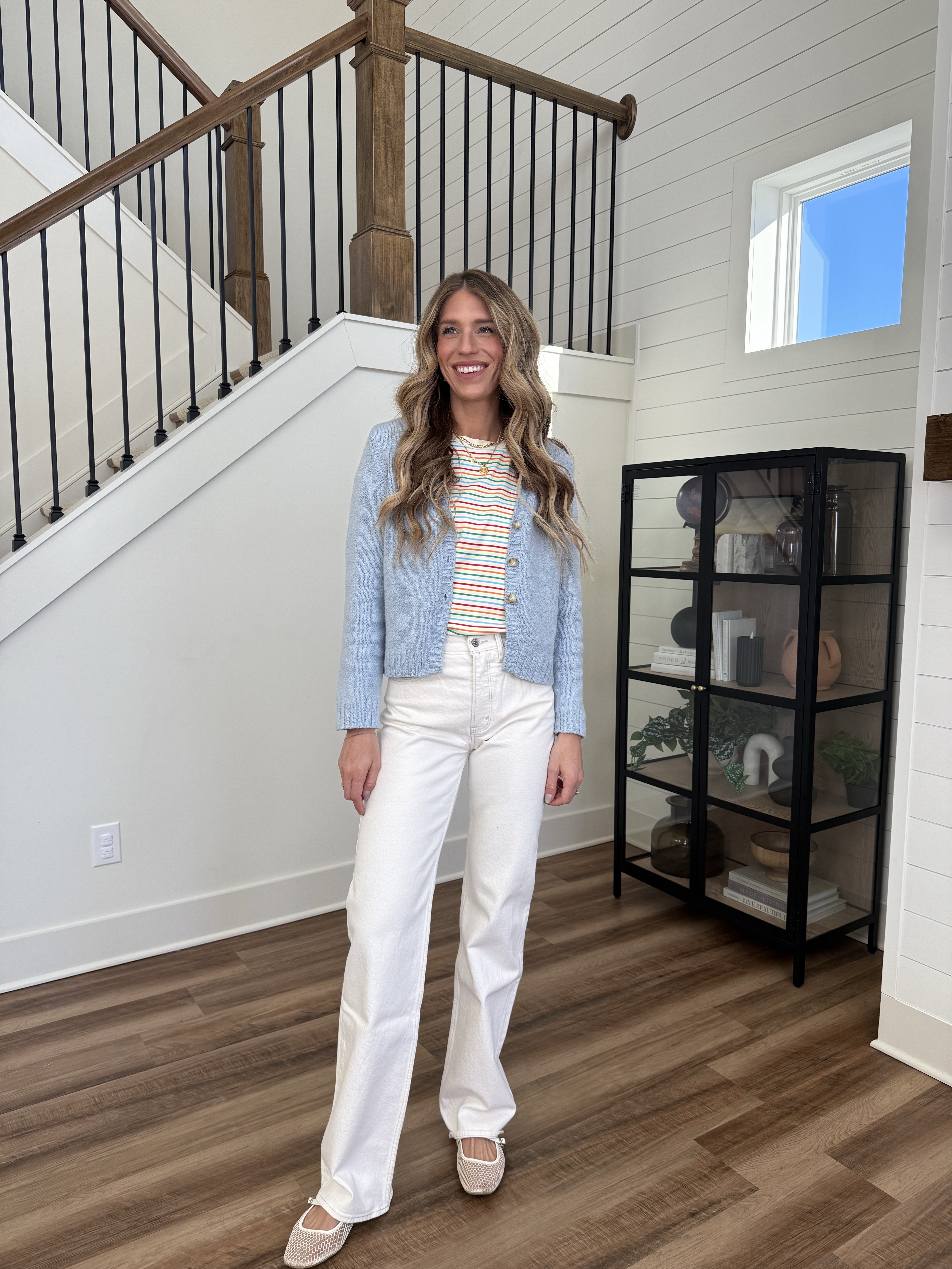 Small in tops 
My true size 27 x-long in jeans