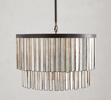 Astrid Capiz Round Chandelier | Pottery Barn (US)