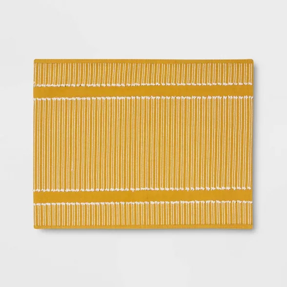 Striped Placemat Warm Yellow - Opalhouse™ | Target