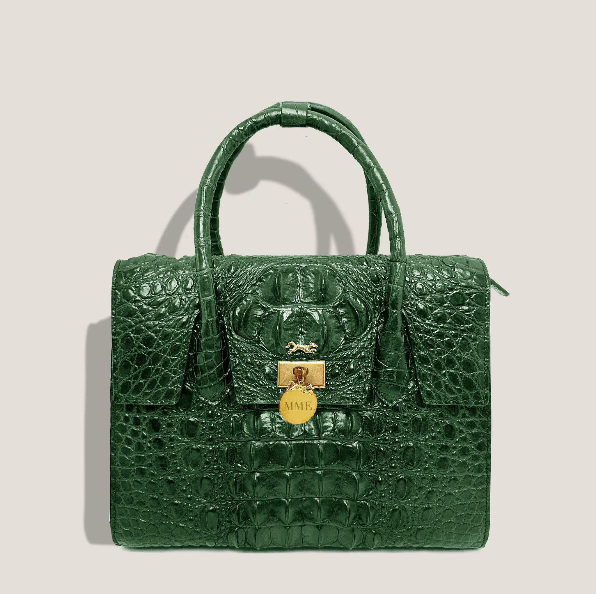 MME. CROCODILE LEGACY TOTE - Gold Coast Green | MME.MINK