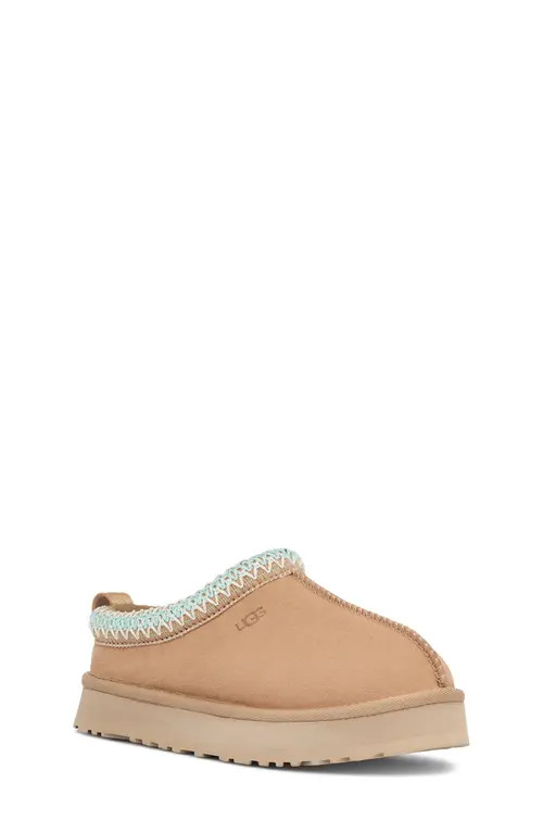 UGG(r) Kids' Tazz Slipper in Sand at Nordstrom, Size 13 M | Nordstrom