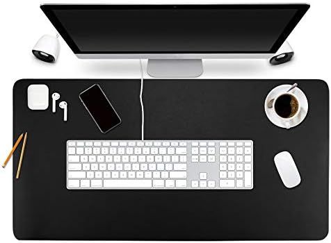 Desk Pad Protector Office Desk Mat, BUBM Waterproof PU Leather Desk Writing Mat Laptop Large Mouse P | Amazon (US)