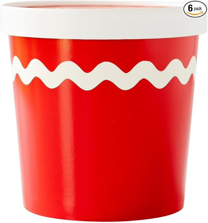 My Mind's Eye Santa’s Snacks Treat Cups with Lids – 32 oz Holiday Treat Containers for Cookie... | Amazon (US)