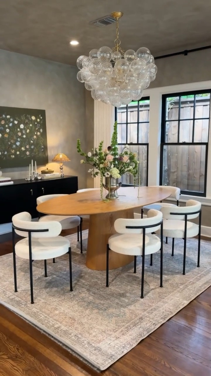 Makes the biggest difference!!! Love this dining room rug from Amazon!