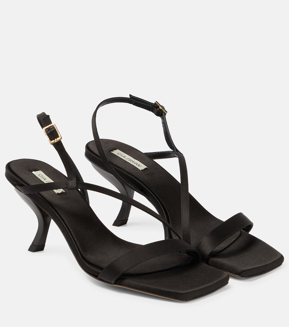 Gia/Rhw Rosie 21 satin high sandals | Mytheresa (UK)