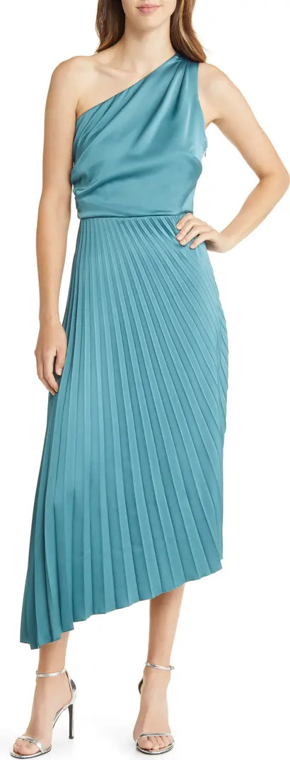Pleated One-Shoulder Maxi Dress | Nordstrom Rack