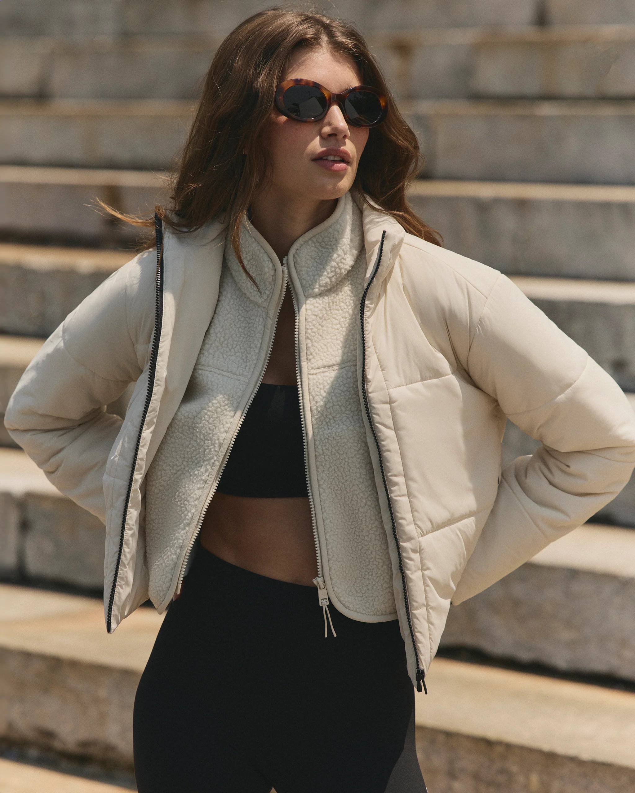 Canyon Insulated Venture Jacket | Women's Bone Full-Zip | Vuori | Vuori Clothing (US & Canada)