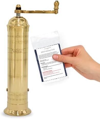 The Original Greek Pepper Mill 10 Inch Tall | European Pepper Mill Grinder with Crank Handle | Ma... | Amazon (US)