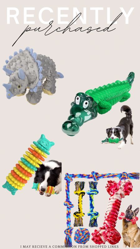 RECENTLY PURCHASED

Even the dog deserves stocking stuffers! We have an aggressive chewer and these were all tough dog toys.

#LTKSeasonal #LTKHoliday #LTKGiftGuide