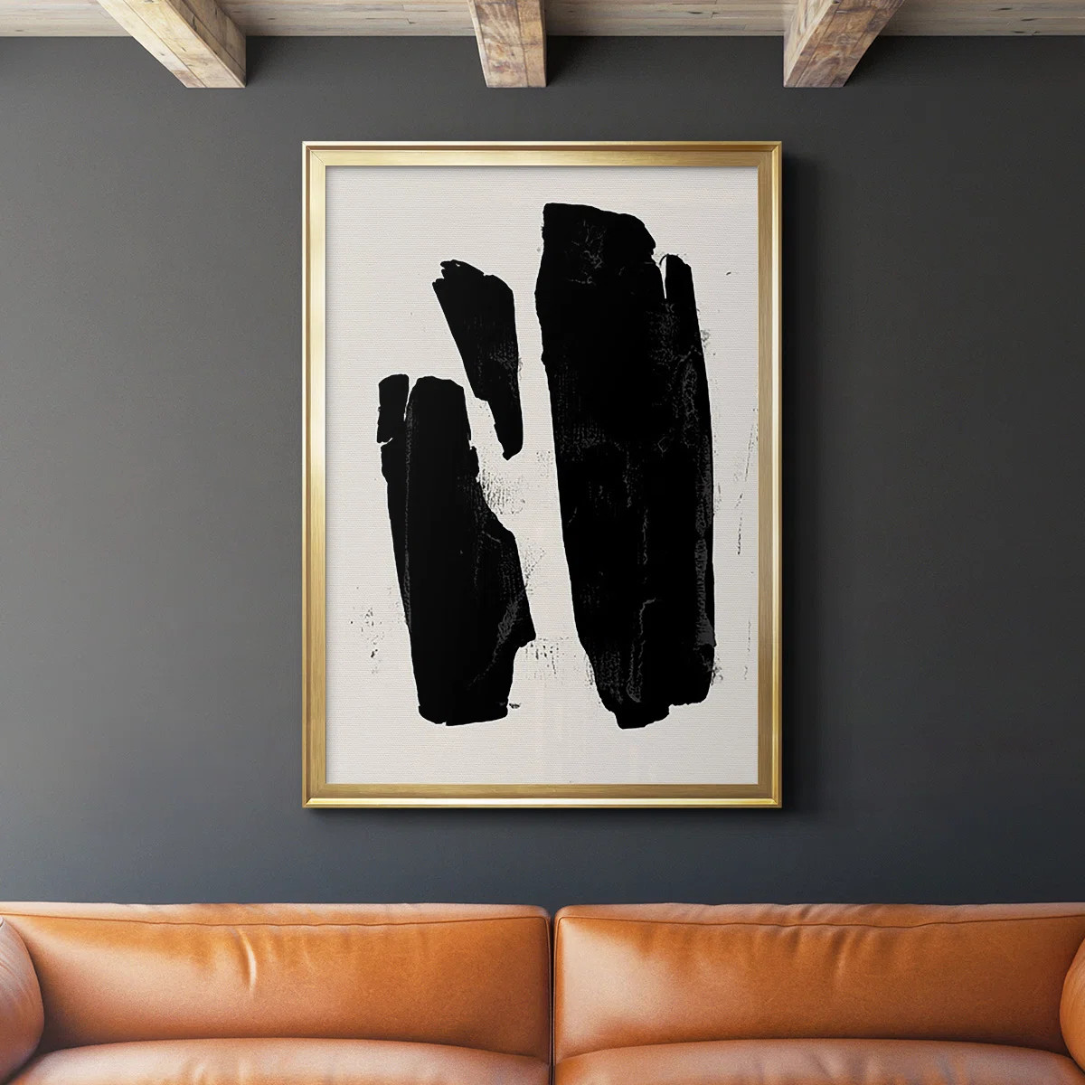Brayden Studio Triple Block Print II Premium Framed Print - Ready To Hang & Reviews | Wayfair | Wayfair North America