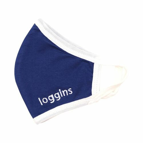 Kids Navy Knit Face Mask - Fits Toddler to Age 12 | Cecil and Lou