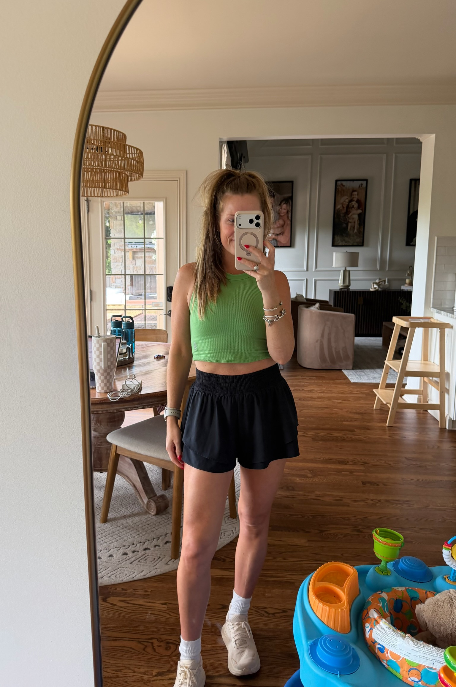 size S in top & bottom, shoes fit true to size!

#LTKootd #LTKmomlife #LTKActive
