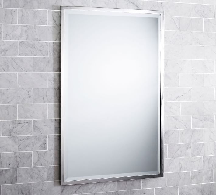 Kensington Rectangular Mirror with French Cleat Mount | Pottery Barn (US)
