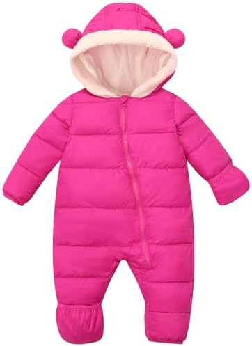 BFUSTYLE Baby Snowsuit 0-24 Months Winter Clothes Infant Boy Girl Puffer Jacket Newborn One Piece... | Amazon (US)