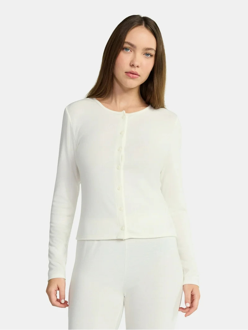 No Boundaries Sleep Button Front Cardigan, Women's | Walmart (US)