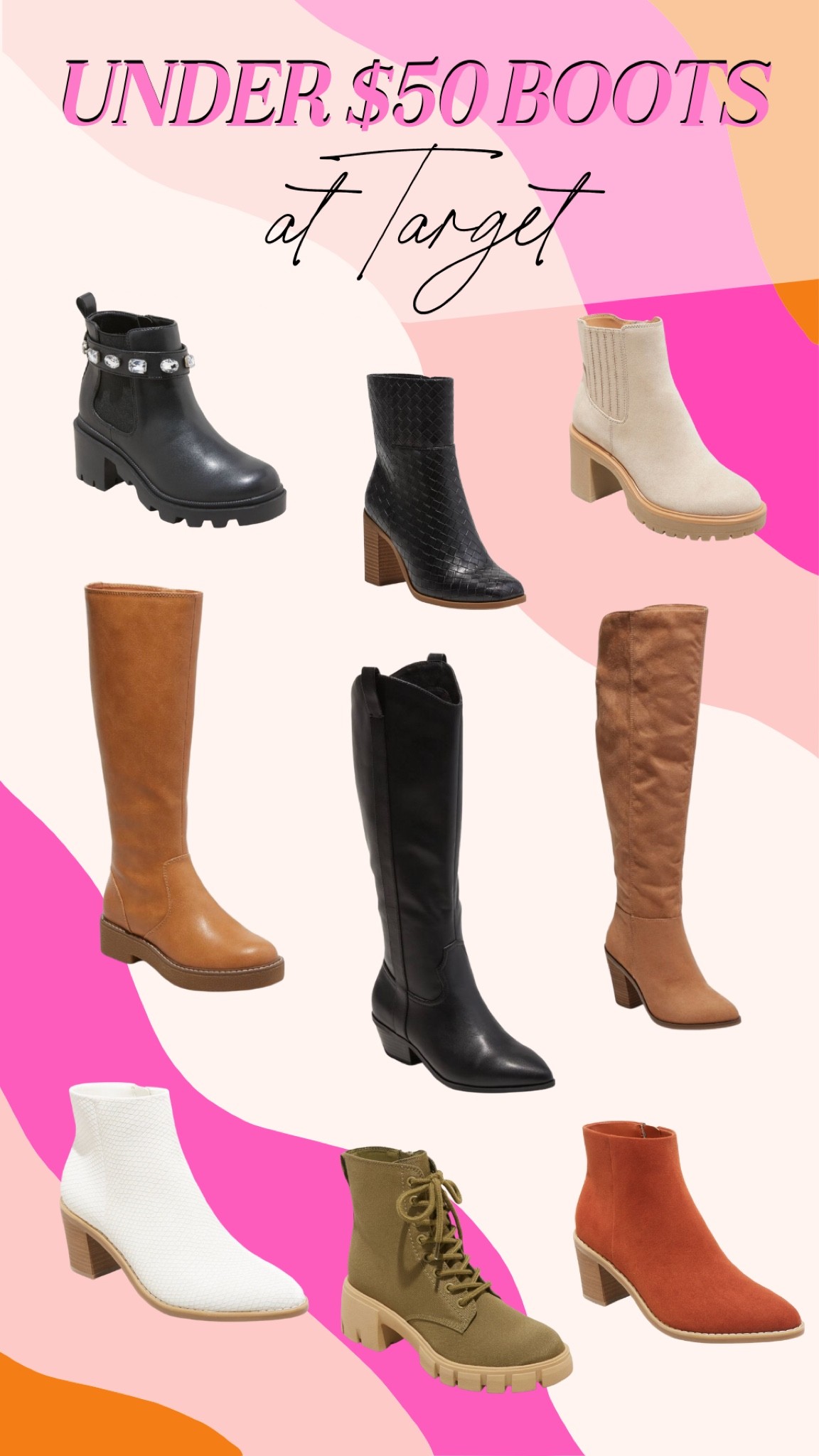 Under $50 Boots at Target! 

#LTKshoecrush #LTKSeasonal #LTKunder100
