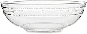 Juliska Isabella Acrylic Serving Bowl 13 in., Acrylic Glass - Unbreakable, Clear Acrylic, Embosse... | Amazon (US)