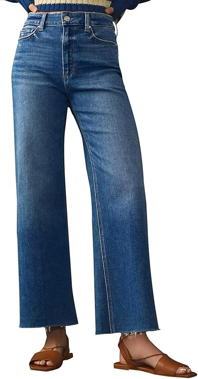 KUNMI Jeans for Women Wide Leg Baggy High Waist Boyfriends Straight Leg Stretchy Denim Pants Tren... | Amazon (US)