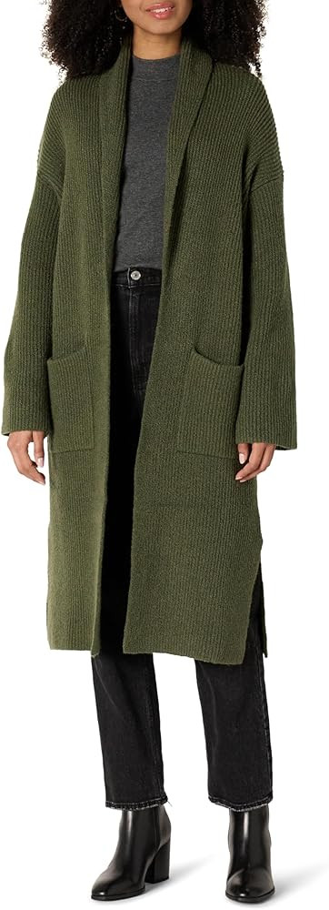 Amazon Essentials Womens Oversized-Fit Cotton Blend Heavyweight Texture Stitch Long Cardigan Swea... | Amazon (US)
