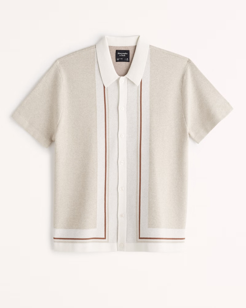 Button-Up Sweater Polo | Abercrombie & Fitch (US)
